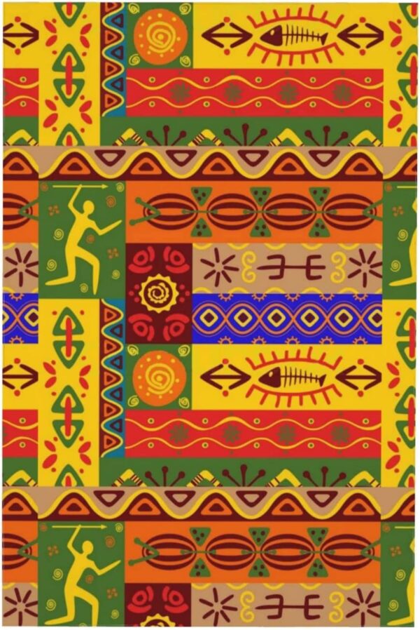 Nappe décorative inspirée de l'art africain pour table