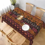 Nappe de table en tissu africain coloré