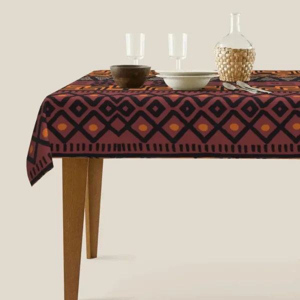 Nappe décorative en tissu africain pour table