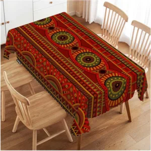 Nappe imprimée au motif africain coloré et élégant