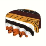 Nappe décorative africaine avec motifs traditionnels colorés
