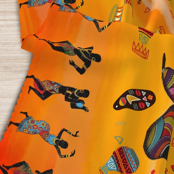 Nappe élégante avec inspirations africaines pour table