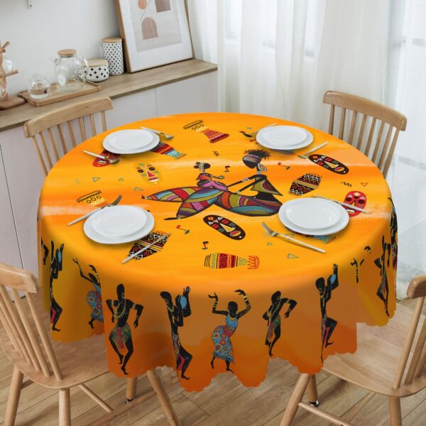 Nappe artisanale en tissus africains pour repas festifs