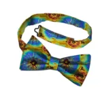 Noeud papillon en tissu wax africain coloré