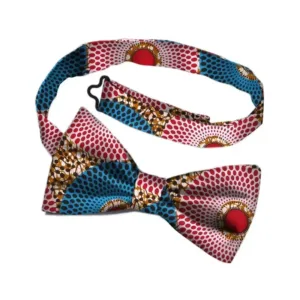 Noeud papillon en tissu africain coloré