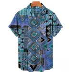Chemise homme en pagne avec motifs culturels