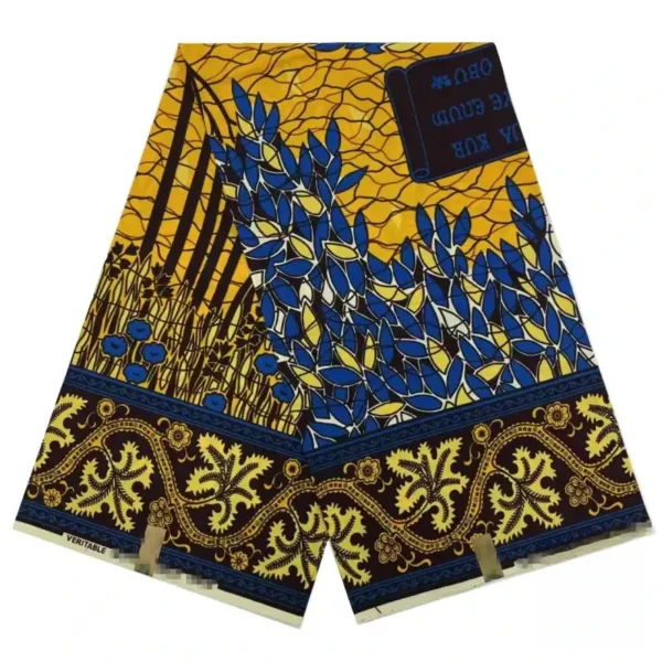 Tissu Africain Wax à motifs en relief