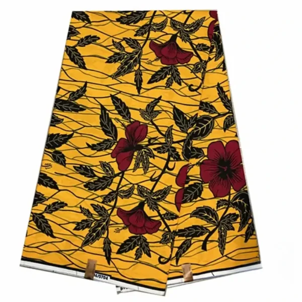 Pagne Wax à motifs colorés et