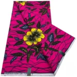 Pagne Wax coloré avec motifs traditionnels