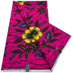 Pagne Wax coloré avec motifs traditionnels