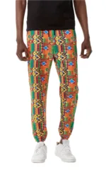 Pantalon Africain Homme Coupe Droite en tissu traditionnel