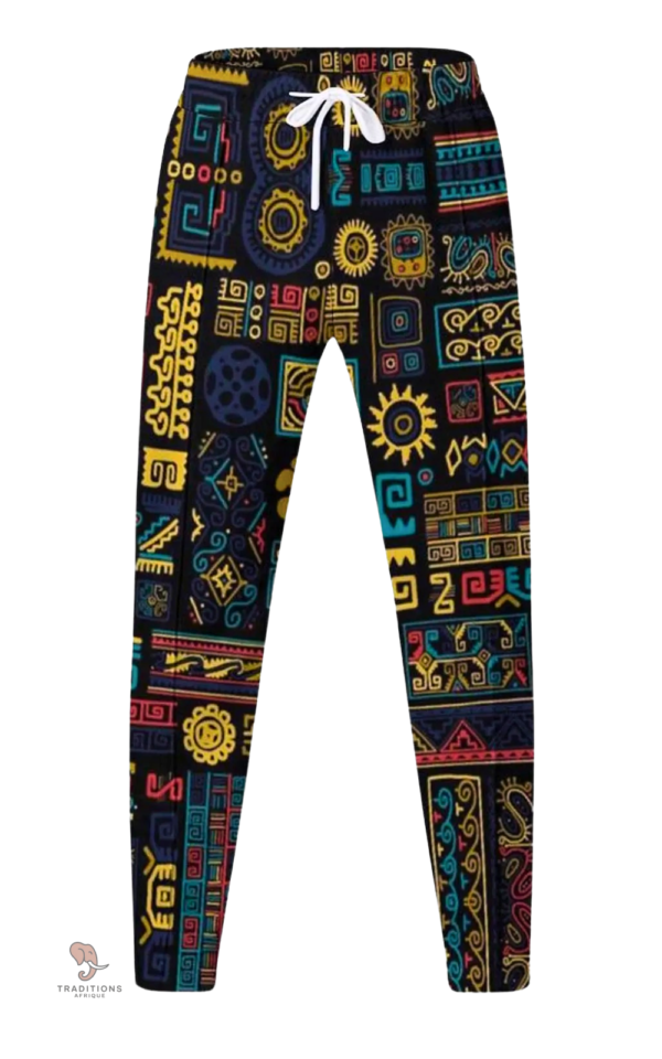 Pantalon en Coton avec motifs africains pour homme