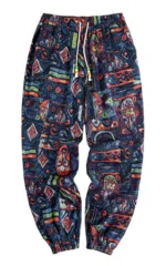 Pantalon Africain Homme Grande Taille en tissu coloré