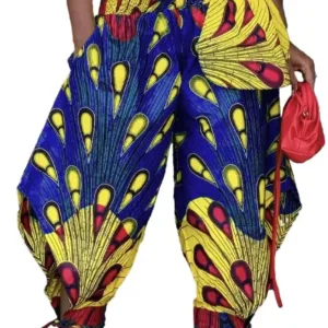 Pantalon Femme Motif Africain élégant et coloré
