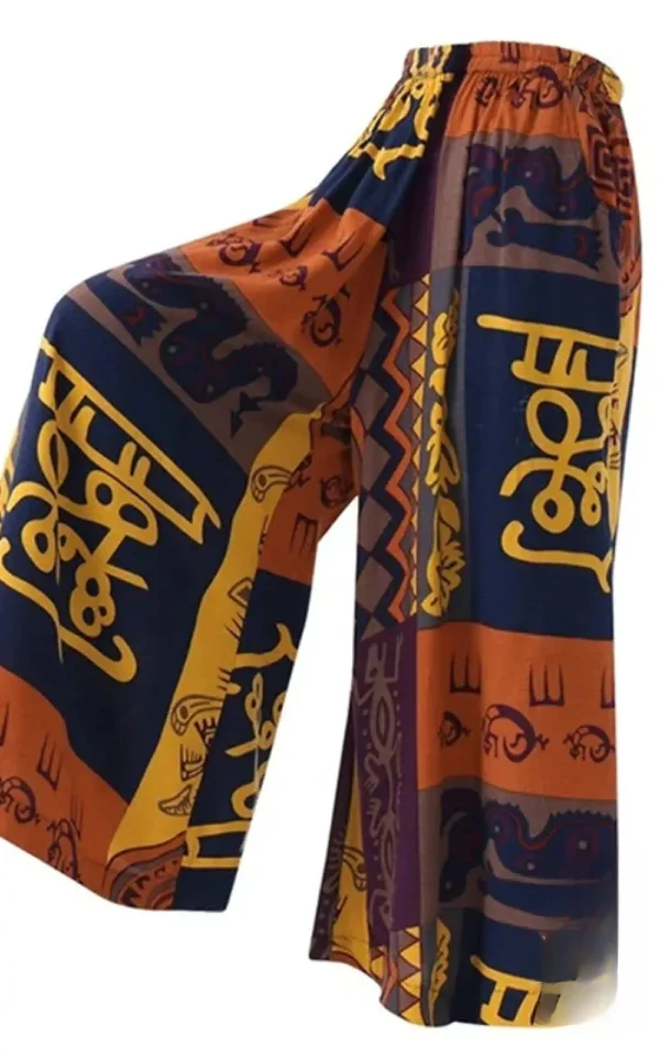 Pantalon africain féminin léger et élégant