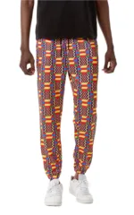 Pantalon homme en tissu africain aux motifs colorés