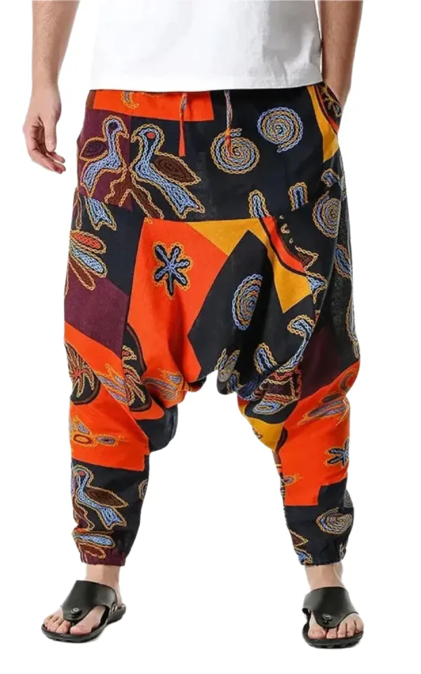 Pantalon homme léger avec style africain