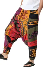 Pantalon motif africain homme style décontracté