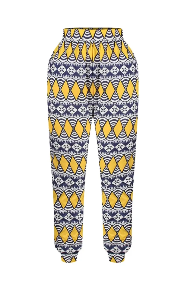 Pantalon africain en tissu pour femme