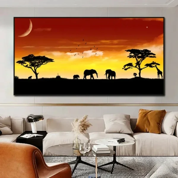 Peinture Tableau Africain artistique et colorée