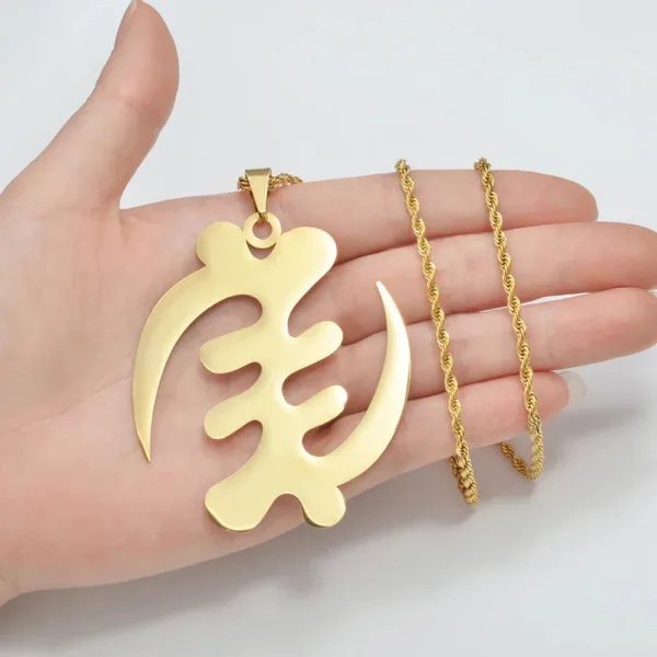 pendentif-adinkra-gye-nyame-1 Pendentif Adinkra Gye Nyame en métal africain