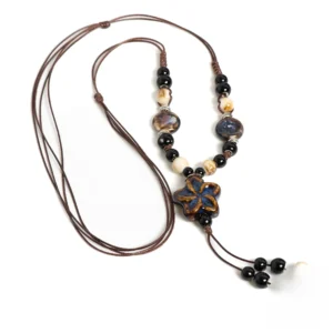 Céramique "Étoile", pendentif africain original et coloré