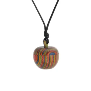 Pendentif Africain en Bois Noisette