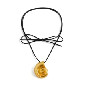 Pendentif Afrique en Or Coquillage élégant et unique
