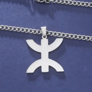 Pendentif Amazigh Berbère traditionnel en argent