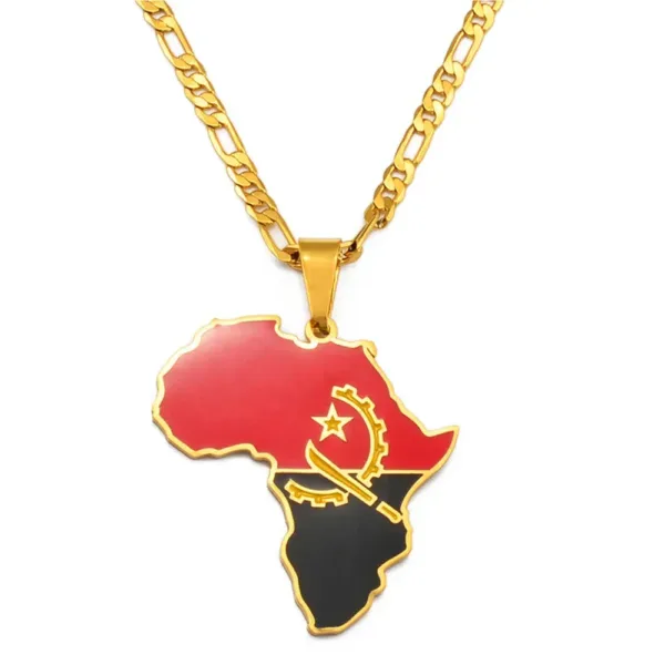 pendentif-carte-afrique-angola-1 Pendentif carte Afrique Angola en métal élégant