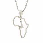 Accessoire or carte Afrique, élégant et culturel