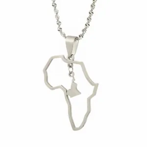 Accessoire or carte Afrique, élégant et culturel