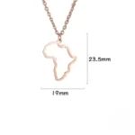 Pendentif Afrique, fusion art et géographie