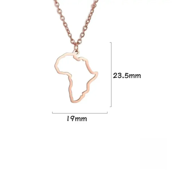 Pendentif Afrique, fusion art et géographie