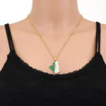 Bijou pendentif représentant l'Algérie