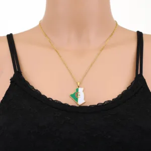 Bijou pendentif représentant l'Algérie