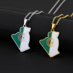 Pendentif design carte de l'Algérie