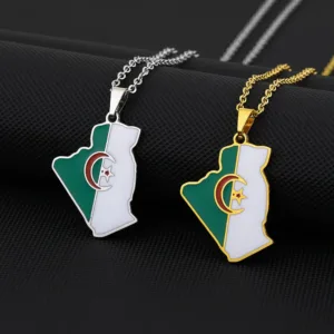 Pendentif design carte de l'Algérie