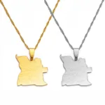 Accessoire unique représentant l'Angola en pendentif