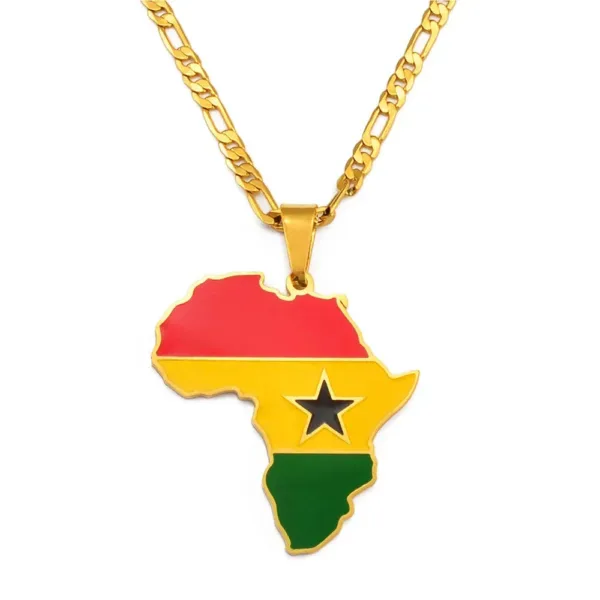 pendentif-drapeau-ghana-1 Pendentif Drapeau Ghana en hommage à la culture africaine