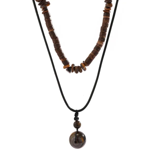 pendentif-perle-en-bois-africain-1 Pendentif en bois africain avec perle naturelle