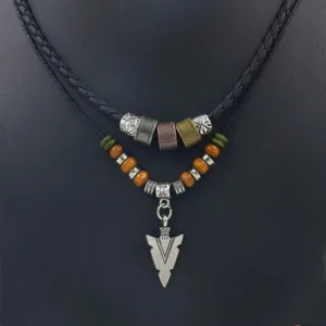 Pendentif flèche tribal, design inspiré de l'Afrique
