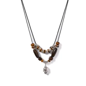 Pendentif Tribal Tête De Mort en style africain