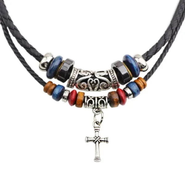 pendentif-tribal-vintage-croix-1 Pendentif tribal croix vintage inspiré par l'Afrique