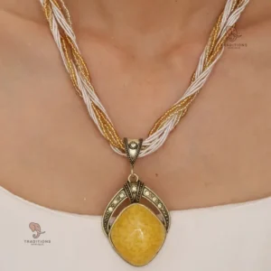 Pendentif Africain en Pierre Vintage