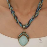 Pendentif culturel africain en pierre naturelle