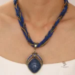 Pendentif ethnic chic en pierre unique