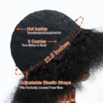 Perruque afro frangée, parfaite pour toutes occasions