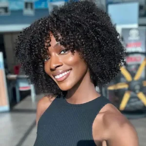 Perruque Afro en Cheveux Humains