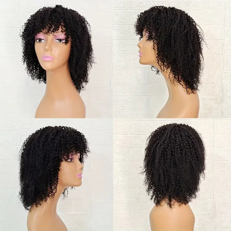Perruque afro, texture volumineuse, look naturel